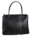 Produktbild Designer Italienische Tasche Leder Handbag Echtledertasche Handtasche Aktentasche Schultertasche City XL Shopper Kellystyle Italy Tote Knot Bag Fransen Nudel Schwarz Black Nero