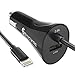 Price comparison product image Syncwire iPhone in Car Charger - 4.8A/24W [Apple MFi Certified] Car USB Charger with Lightning Cable Lifetime Warranty Series- for iPhone 7 7 Plus 6S 5S 5C 5E 5 iPad iPod and Android Smartphones - Black