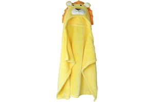 OKSAKADY Feelme Robe de Chambre Polaire Enfant Peignoir Sortie de Bain à Capuche Animaux pour Bébé Cape de Bain Flanelle Microfibre