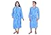 Unisex/Male/Female 100% Luxury Coral Fleece Shawl Collar Bathrobe Personalised with Monogram /Dressing Gown/Housecoat/Spa gown with Tie Front available in 3 colours River Blue, Sharkskin Grey & Warm Taupe. Avaiable in Alphabet letters and MR or MRS RS.1250.00