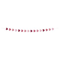 Folat Guirlande De Cœurs Rouge – 6 Mètres – Déco Fête à Thème – Mariage, Anniversaire, Saint-Valentin