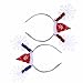 Produktbild OULII Weihnachten Haarband Leucht Stirnband Schneeflocke Haarband Kostüm Zubehör Party Favors Pack 2pcs