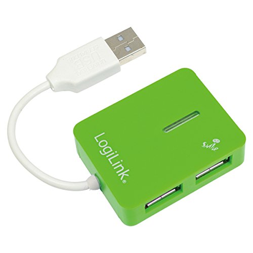 UA0138 USB 2.0 Hub Smile 4-Port - Hub - 4 x Hi-Speed USB, grün