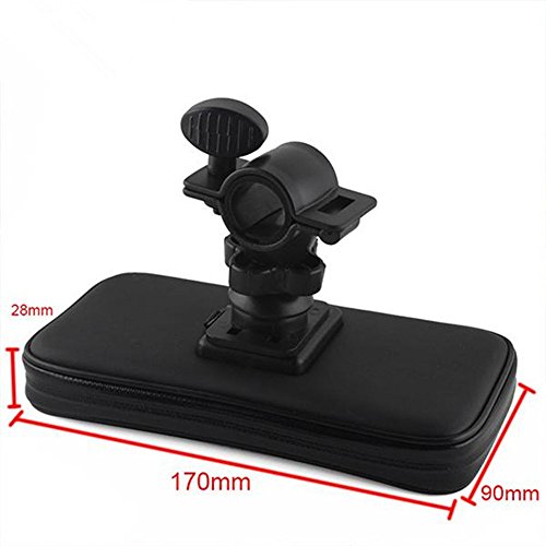 ICOOM Universelle wasserfeste Smartphone-Halterung mit undurchlÃ¤ssigem Etui fÃ¼rs Lenkrad - eignet sich fÃ¼r MotorrÃ¤der, Mopeds, FahrrÃ¤der, TourenrÃ¤der GPS, Apple, Android, Smartphone, iPhone 6S / 6/ 6 Plus, Samsung Galaxy S7, S6, S6 Edge, S5, Note 5, Note 4, HTC one, LG G5, G4, Motorola, HUAWEI P9, P8, Wiko