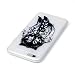 iPhone 5s Painted TPU Luminous Shell,TOCASO Creative Phone Case Silicone Gel Skin Transparent Cover,Novelty Protective Back Case for iPhone 5s,Slim Fit Bumper Shell Cases with Black Stylus and Clean Cloths for Apple iPhone 5 / iPhone 5S - Wolf Campanula