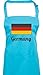 Produktbild ShirtInStyle Kochschürze Latzschürze GERMANY Deutschland Länderschürze, Farbe Türkis
