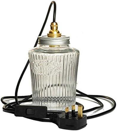 THE MARY New Vintage Kilner Jar Desk Lamp Retro Bed Side Table lamp Bar - Restaurant - Loft - Urban - Farmhouse - Table