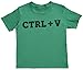 CTRL + C & CTRL + V - Matching Father Kids Gift Set - Mens T Shirt & Kid's T Shirt - Green - Medium & 9-10 years