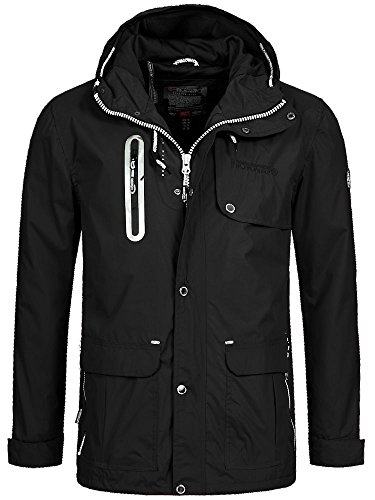 Geographical Norway Herren bergangsjacke Arsenic Kapuze wasserabweisend black XXL