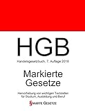 Image de HGB, Handelsgesetzbuch, Smarte Gesetze, Markierte Gesetze: Hervorhebung von wichtigen Textstellen f