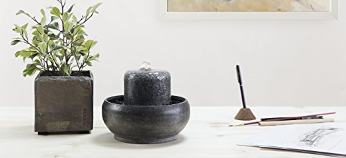 CLIMAQUA Zimmerbrunnen, Myo, schwarz, 18x18x15 cm, 0634 - 2