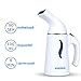 Produktbild Dampfglätter, Mini Reisebügeleisen Dampfbügeleisen Dampfbürste, Garment Steamer 700W Schnelle Erwärmung für Alltag und Reise unterwegs, Clothes Steamer Haushalt Kleidung Dampfer mit 100ml Wassertank