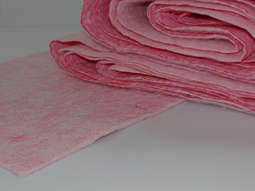 Feinfilter Pollenfilter Filterklasse F7 2mx1m ca. 4-10mm in dichter Ausführung Feinstaubfilter zum selberschneiden Farbe rosa Filtermatte Luftreiniger Pollenfilter Lüftungsfilter 300g/m²