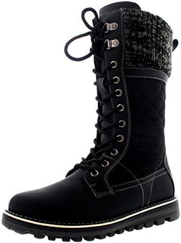 Polar Womens Snow Durable Outdoor Thermal Winter Warm Waterproof Mid Calf Boot