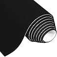 MAGZO Adhesive Foam Padding 1/8 Inch Thick x 12 Inch W x 59 Inch L, Black Thin Neoprene Sheets, Closed Cell Foam Sheet Roll