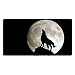 Produktbild hanbaozhou Fußmatten Large Mouse Pad Wolf Full Moon Computer Mouse Mat (29.5x15.7x0.1IN,75x40CM)