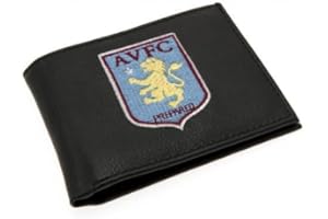 Aston Villa F.C. Wallet 7000- PU wallet- embroidered Crest- multiple card slots- approx 11cm x 9cm- on a header card- Official Football Merchandise