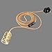 Price comparison product image ONEPRE 3 Meters of 3 Core Gold Fabric Cable Plug In Pendant Lighting Kit Pendant Light Fitting with On/Off Switch and E27 Gold Lamp Holder