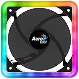 aerocool cylon led - schwarz - acrylfenster 140 mm Lüfter (Rahmen) mit adressierbarer RGB-LED-Beleuchtung im Rahmen