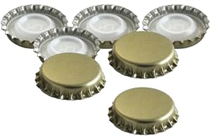 MAGAZZINI GM Tappi per Imbottigliamento Vino Birra Artigianale Spumante Enologia (100, Tappi Corona 29mm)