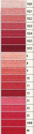 1x Anchor Sticktwist – Farbe 1025 – orangerot mittel - 2