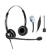 Call Center Headset Telefon Headset mit Noise Cancelling...