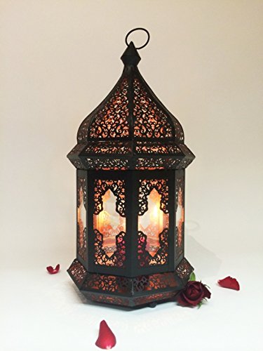 Orientalische Indische Gartenlaterne Glaslaterne Wifaq - 2
