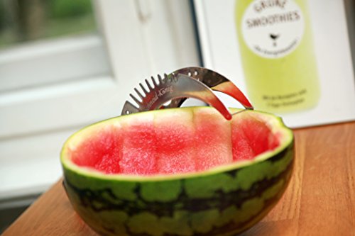 Das Original Schneid-König! Der Hit im Sommer! Rostfreier Stahl Wassermelone schneider - 5