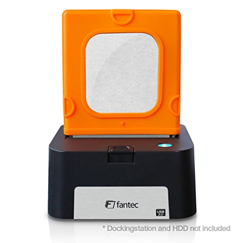 FANTEC Silikonschutzhülle ( Protection Sleeve für 8,89cm (3,5 Zoll) Festplatten, absorbiert Gerätevibrationen, dämpft Stöße und Erschütterungen) orange - 4