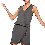 Partykleid Abendkleid Sommerkleid Spitze Kleid Damen Cocktailkleid Festlich Partykleid A Linie Ärmellos Knielang Groß Größe Blusen Kleid Chiffon A-Line Sommerkleider Lose V-ausschnitt Hollow Langarm Frauen Tunika Mini Casualkleider Mini V-Ausschnitt Die UnregelmäßIgen Rand Beiläufigen Losen Chiffon- Kleid Der Frauen Damen Blusen Tuniken T-Shirts Top Shirt Kleider Damen Herbst Kleider Elegant Langarm V-Ausschnitt Stretch Basic Partykleid Etuikleid
