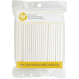 Wilton 1912-1001 4-Inch Lollipop Sticks 150 Pack