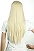 S-noilite 26" Straight Bleach Blonde Half Wig 3/4 Full Head Hair Fall no Bangs Heat Resistant Wig