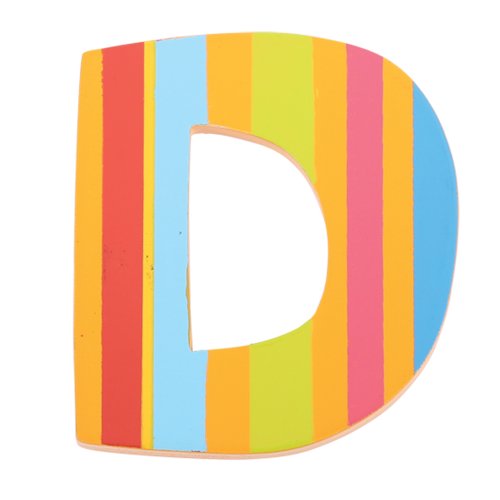 Preisvergleich Produktbild Tatiri Holzbuchstabe Punkte und Streifen D (Streifen)