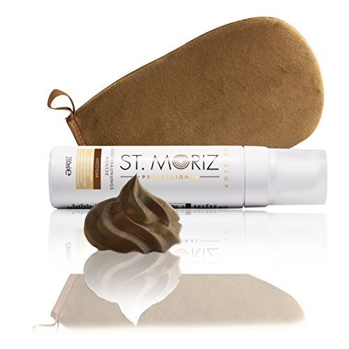 St Moriz Self Tanning Mousse Medium 200ml inkl. Zubehoer (Medium Mousse+ PREMIUM-Applikator)