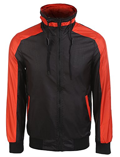 Herren Freizeitjacken Softshelljacke Outdoorjacke Freizeit Atmungsaktiv winddicht wasserabweisend mit kurzem Reiverschluss und Tasche