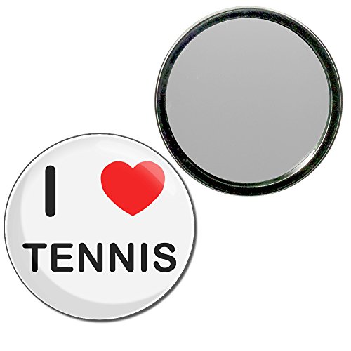 I Love Tennis - 77mm Round Compact Mirror