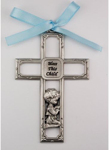 McVan Inc. Pewter Girl Cross 3-1/2 - D?cor Gift Religious PW13-P-MCVAN by KeegansCatholicTreasures
