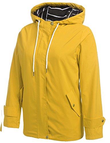 Generisch Regenjacke Damen Wasserdicht - Leichte Übergangsjacke Für Herbst & Outdoor
