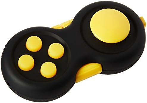 Fidget Pad - the 2nd Generation Fidget Hand Shank Toy with Gamepad Design Relieve Stress &amp; Anxiety Best for ADD,ADHD,OCD,Anxiety Disorder,Autism Different Color£¨Yellow£ Ganowo