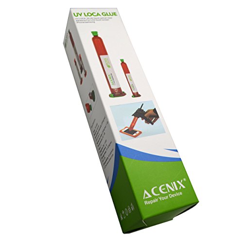 ACENIX Universal Reparaturset Original UV LOCA Einheit 50Â g tp-2500Â Liquid Optische klare Klebstoff Selbstklebende transparent geeignet fÃ¼r alle Smartphone Display Reparatur iPhone 4,5,6,6s, 6Â Plus, 6S Plus Samsung S2, S3, S4, S5, S6, S7, S6Â Edge, S6Â Edge Plus, Samsung Galaxy Note 1,2,3,4,5,6,6s Plus, Samsung Galaxy S2, S3, S5, S6, S7, Tab, IPad 1,2,3,4Â Motorola HTC LG Sony Nokia
