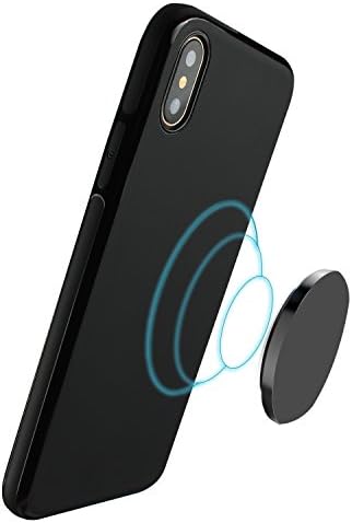 iPhone X Case, iPhone 10 Slim Case, Ultra Thin Sleek Built-in Metal Plate Cover, Anti-Scratch Anti-fingerprint Protective Soft Plastic Case Shell with Dashboard holder