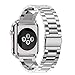 Price comparison product image Tianya Three Beads Steel Watch Strap Stainless Steel Watch Band Replacement Strap For Apple Watch Series 4 (D, 40mm)
