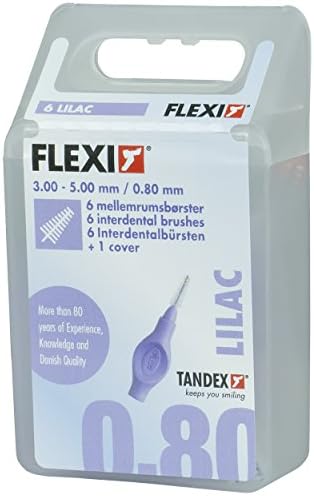 Tandex Flexi Interdental Brushes Lilac X Fine, Set of 6
