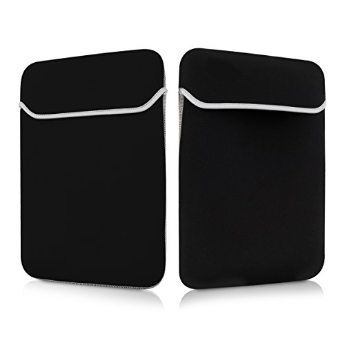 kwmobile Laptoptasche Neopren Sleeve für 15″ 15,6″ Laptop / Ultrabook – Notebook Tasche Schutzhülle Laptop Case Hülle in Schwarz – z.B. geeignet für Apple, Samsung, Lenovo, Asus, Huawei - 5