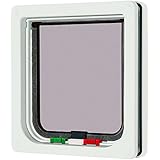 Rosewood 11026 Cat Mate Katzenklappe mit 4 Verschluss-Optionen, weiß