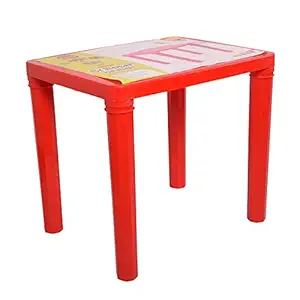 Cello Scholar Well Finished Two Seat Senior Study/Play Table for Kids from 3-10 Years (Plastic , Polypropylene ,Red)