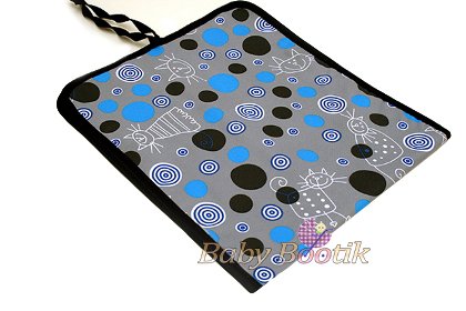 NEW | Portable Travel Changing Mat / Babies Changing Mats With Pattern (KITTENS BLUE)