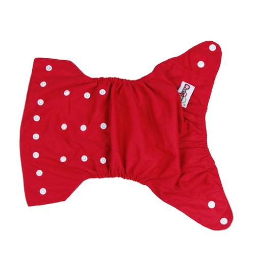 Orien 1Pc Red Baby Cloth Diaper Washable Nappy Cover Waterproof Wrap Pants