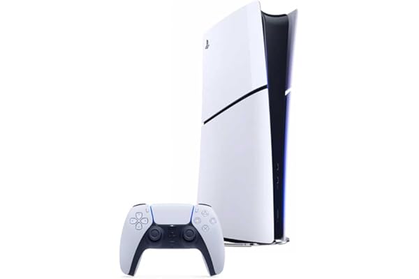 Playstation Sony, Console 5 Édition Numérique (100% Digital), SSD Ultra-Rapide, Ray Tracing, Audio 3D, 1 Manette DualSense avec Retour Haptique et Gâchettes Adaptatives, Couleur : Blanche