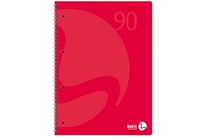 B&M BM Forato A4 (22,3X29,7) 5M Quadretti 5Mm Blocchi Spiralati, Multicolore, 8008234053474